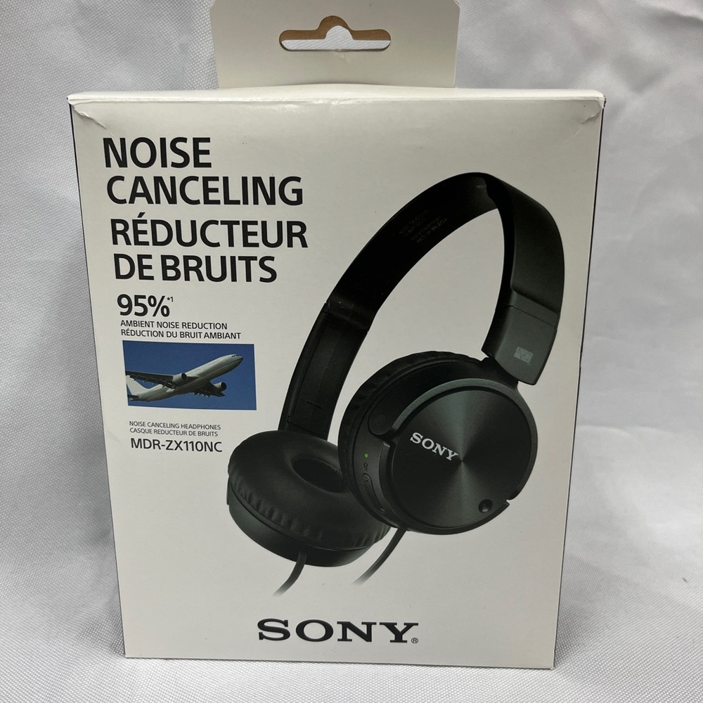 Sony MDR-ZX110NC Noise Cancelling Headphones Black